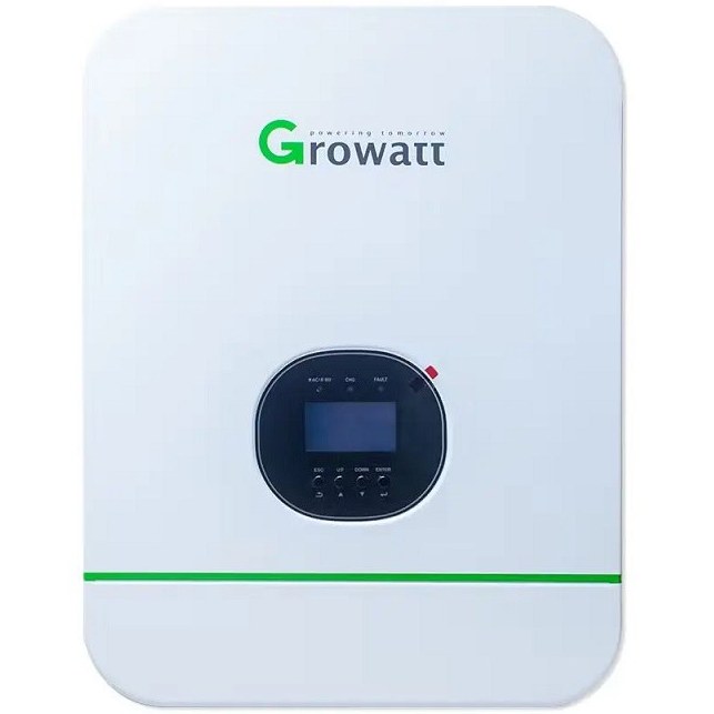 سانورتر 3000 وات 24 ولت 50 آمپر MPPT برند Growatt مدل SPF 3000TL HVM-24